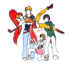 notatrox:  JNPR SQUAD from this post please excuse the doodle, i’m dead atm 