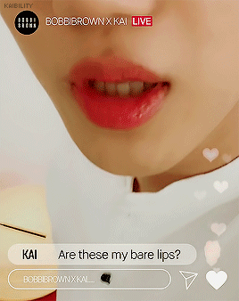 kaibility: “Are these my bare lips? Nooo~ They’re not!” ♡ Get Ready With KAI | 1stLook TV.