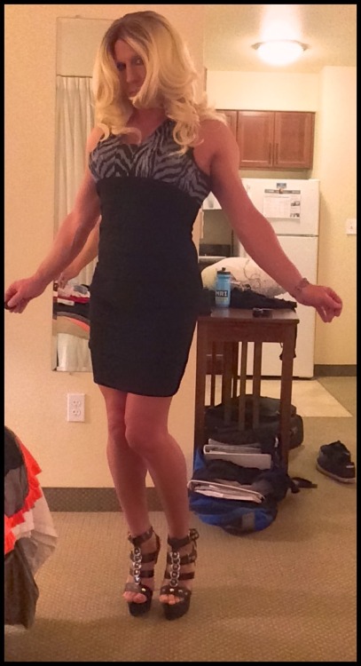Porn Pics trans-amee:  My LBD cocktail dress!