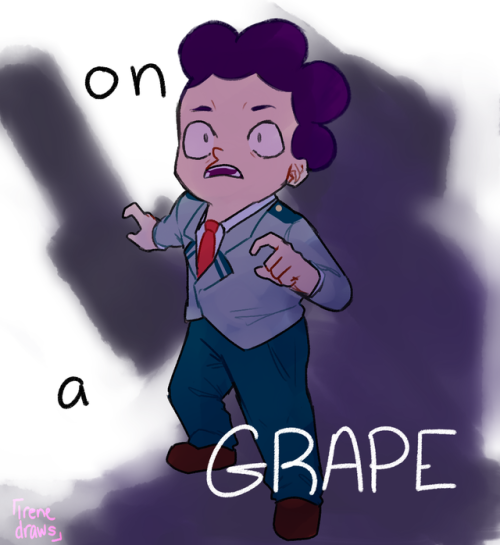 warbossfawncent: irene-draws: they did surgery on a grape @thescarletbutterfly