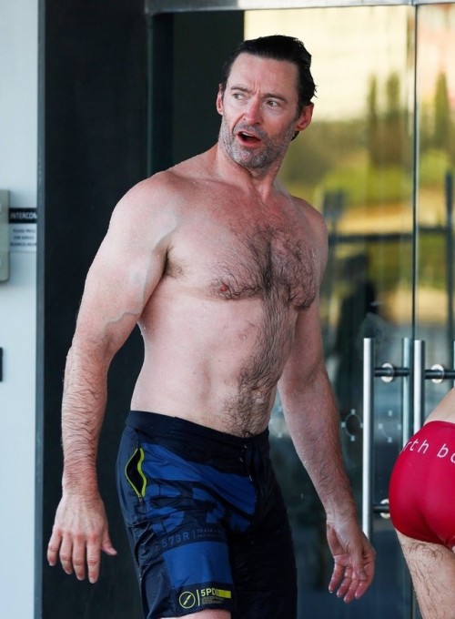 fuertecito:Hugh Jackman in Bondi Beach, Sydney (July 24th, 2018)