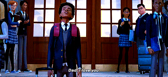 porkcow: itsabork:  andthwip: Into the Spider-Verse + “I love you” I love thisI