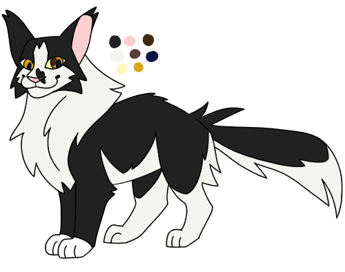 Spireclaw. My first design with sectoral heterochromia! I KEEP LETTING DESIGNS SLIP OUT OF MY QUEUE 