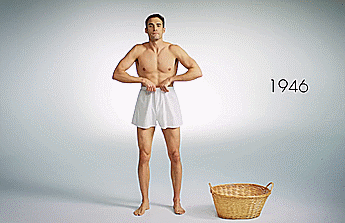 1926 - 1936 - 1946Model John King does 100 Years of Men’s Underwearhttps://www.youtube.com/watch?v=P-lFrs8UwEs