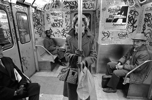 crazyazfuck-blog:   Scenes from the New York subway system circa 1980  