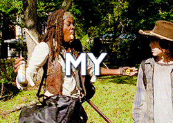 ricky-grimes:⋆ Michonne Appreciation Week ⋆  Favorite Quote 