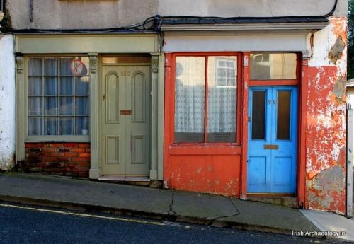 Old shop fronts, New Ross, Co. Wexford, Ireland 