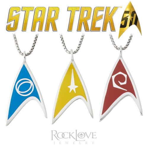 Star Trek 50th Anniversary Collector’s Edition Jewelry by RockLove Jewelry.​Designed and handcrafted
