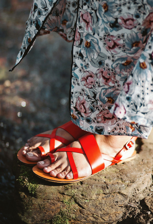 curiousfancy: Wearing ✶ Floral wrap maxi dress (plus size) ✶ Cherry red circle bag ✶ Wide 