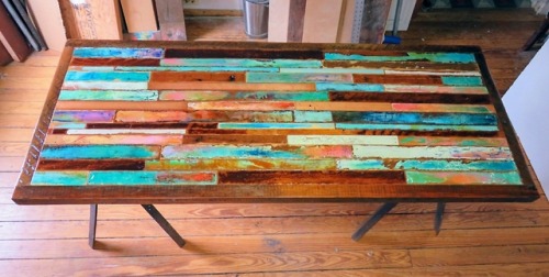 sosuperawesome:Painted Reclaimed Wood FurnitureTrashstudio on EtsySee our #Etsy or #Furniture tags