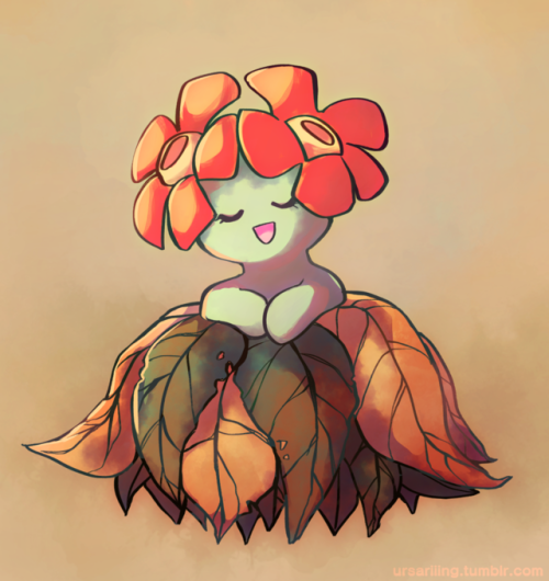 ursariiing:i love bellossom,,,,fall is almost over but i felt a need to draw this