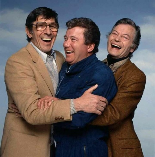 Leonard Nimoy, William Shatner And DeForest Kelley, 1987