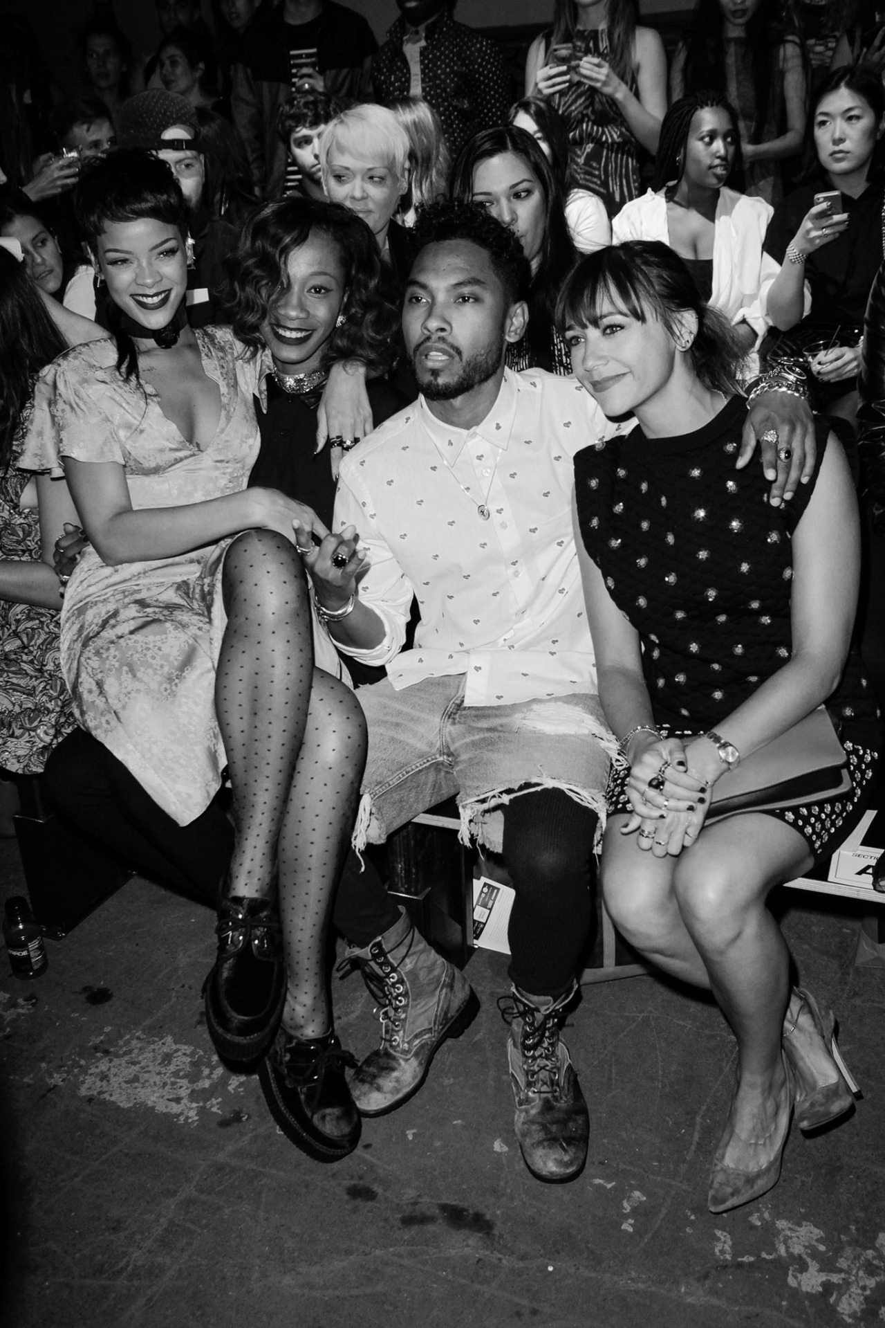 senyahearts:  Front Row at Opening Ceremony S/S 2014 RTW Rihanna, Melissa Forde,