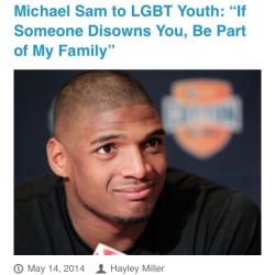 whiteboyfriend:  don’t tell me Michael Sam in the NFL isn’t a big deal   Crying