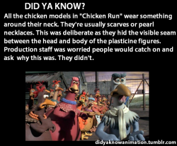 my-little-ninja: leander-ligo:  theanimationcenter: Source: The Art of Dreamworks Animation  Fuck I just assumed those chickens liked to accessorize    I thought it was just a way to identify them 