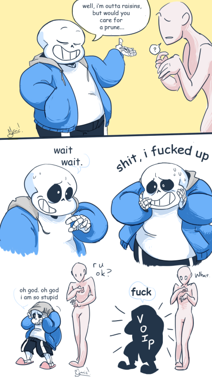 soaringsparrows:  katyamondfische:  manicscribble:  dont heck up your puns  GOD THIS IS SO CUTE POOR SANS JUST WANTS TO FLIRT  @onadacora 
