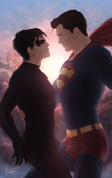 superheromen:  Superman and Robin in the air. Re-Blog.Re-Tweet.Follow at: http://superheromen.tumblr.com@scottbalesATX