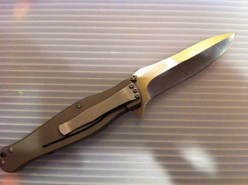 knifepics:  Titanium Knife
