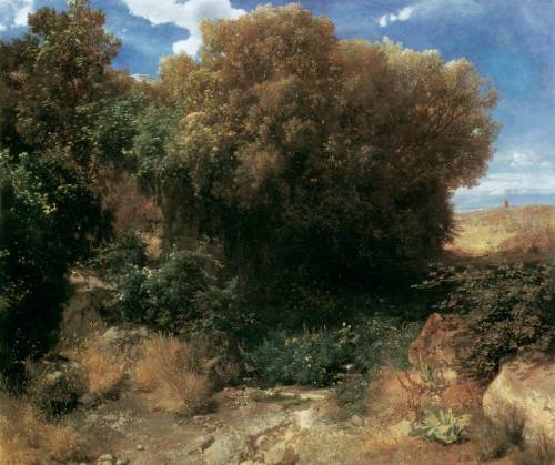 Campagna Landscape, 1858, Arnold BocklinMedium: oil,canvas