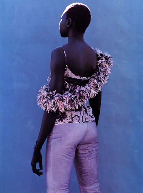 aleworldaddict: ‘2nd Skin’  Alek Wek by Gilles Bensimon for Elle US March 1999