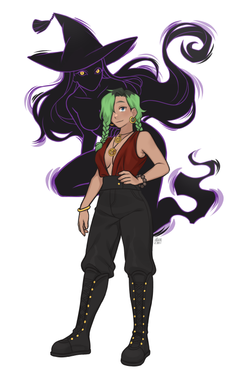 violetlydreaming:I got a commission of my Nobilis 4e playtest character, the Noble of the Witching H