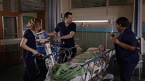 from “Holby City” season 18, episode 42 