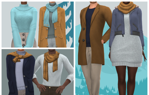 Soft Scarf Season CollectionA collection of 30+ wintery CAS items for your sims to keep warm.Enjoy! 