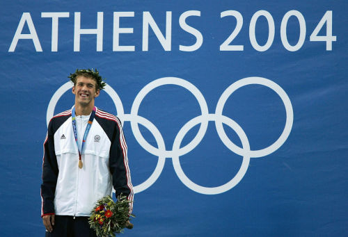 foodball: Michael Phelps 5 Olympic Games, 28 medals, 23 golds, thousands of training hours, con