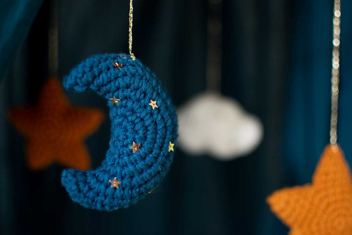 ericacrochets:Over the Moon Ornament by Octopus CrochetFree Crochet Pattern Here