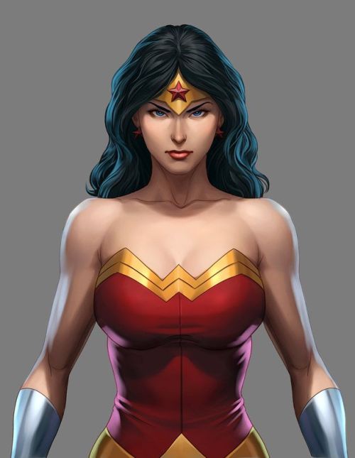 league-of-extraordinarycomics:  Dc TrinityCreated by Artgerm