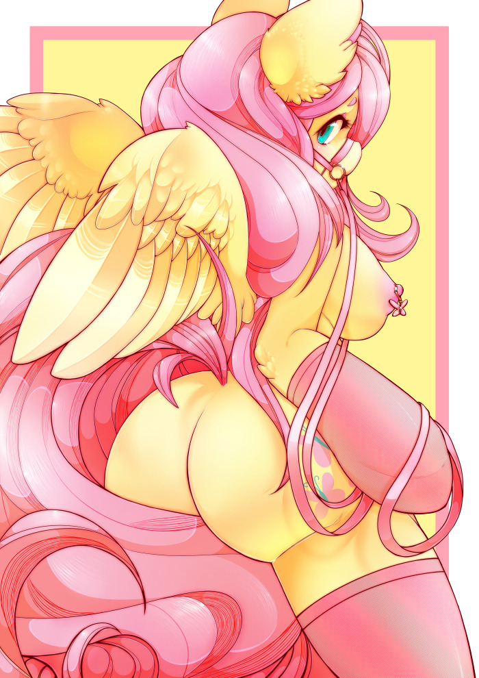madamsquiggles:  not so shy fluttershy. flutters pls what are you doing. Prints available