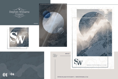 inversioncreate: Branding look 1 of 4 for Stephen Williams Photography Rebranding my photography pro