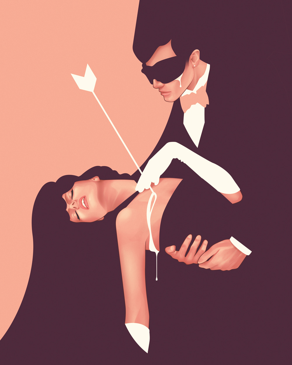 jackmrhughes:  Experiment #1 Part of an ongoing series of edited client illustrations.
