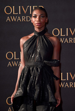 accras:  Michaela Coel at The Olivier Awards 2017 in London, 4/9/17. 