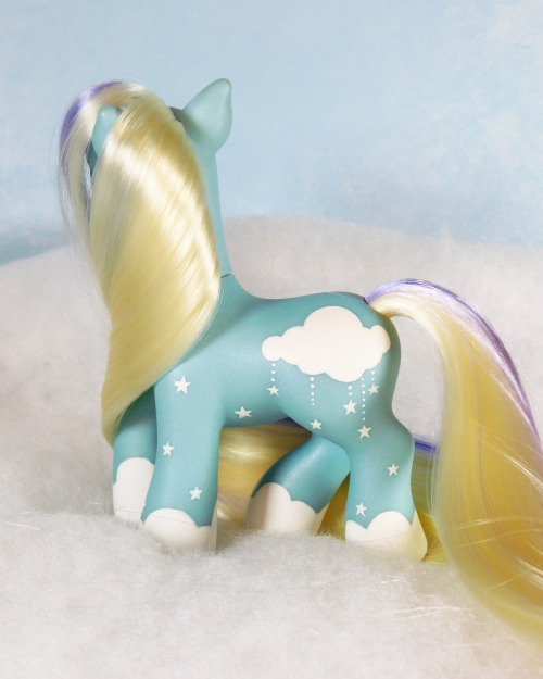 Hushabye is a repainted and rehaired G3 MLP one-of-a-kind customs. He’s on Etsy now and you can buy 