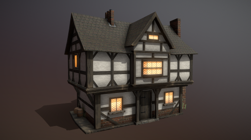 Low poly house model for my 3D modeling course. We had to use trim and atlas.Sketchfab link: https:/