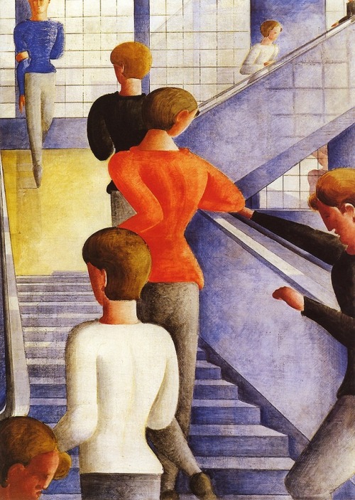 sulphuriclike: Oskar Schlemmer Bauhaustreppe (Bauhaus Stairway), 1932 MoMA, The Museum of Modern Art