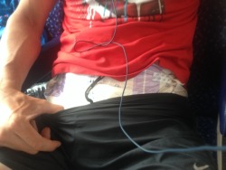 Jazzpressohh:  I Was Traveling Diapered By Train, Listening Music, Enjoying My Diaper