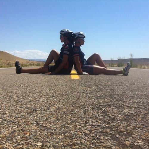 joyfullywander: Day one out of the Rockies resulted in mid-ride photo shoot. It’s been just over a y