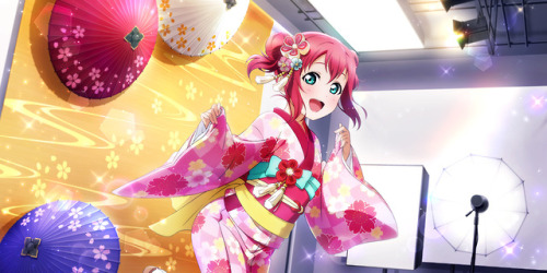 Cards from SIF All Stars’ new event, “Leave Being A Traditional Japanese Fashion Model To Me!”. The 