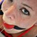 tiedupsexy2:She is now tied up and gagged for 4 hours… and she knows all she can do is wait until she gets released… escaping is useless. And she keeps waiting patiently for her release, but as you can see in her eyes,  she knows that she