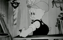 gai1peck:  Porky Pig “Blooper” from the Warner Brothers Blooper Reel of 1939 (x) 