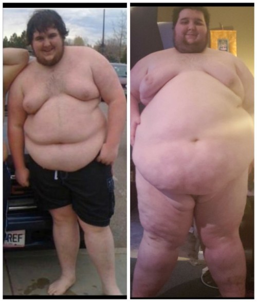 gamertechchub:  Someone made this for me. Left is 2012 I think, around 300lbs. Right is 2018 around 530. Someone help me keep going.  Bodybuilders are truly amazing, aren’t they?