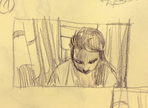 Rough animation for understanding how the shadow works on the face. Sketch on paper before the 