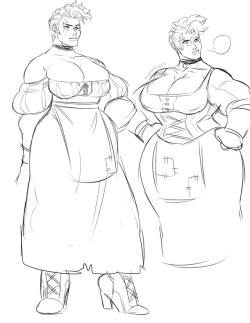 orangekissess: some zarya warm ups. tryin to design her an outfit but irl look at that face i drew shes so cute &lt; |D’‘‘‘