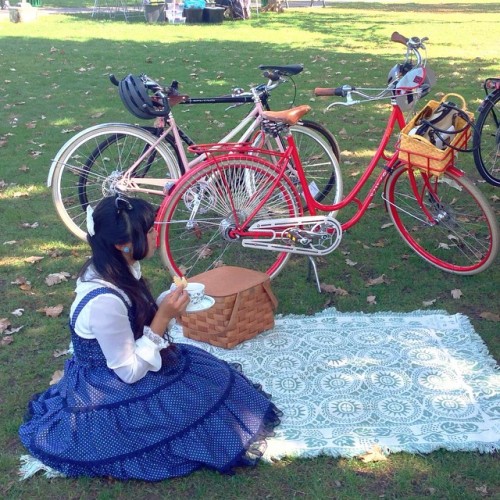 bikepretty: It’s a San Jose Bicycle Tea Party! (at St James Park)