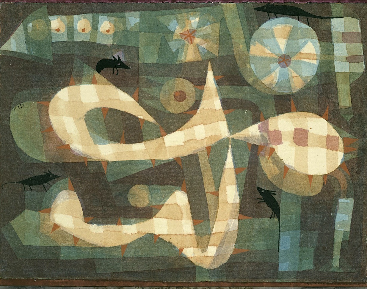 magictransistor:  Paul Klee. The Barbed Noose with the Mice. 1923.