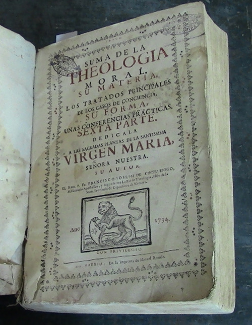 The Recoleta has at least sixteen volumes from various editions of the Suma de la theologia moral, b