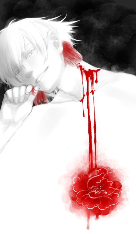 aqueoushumor:  Can’t seem to draw this guy without involving blood and a degree of nudity.