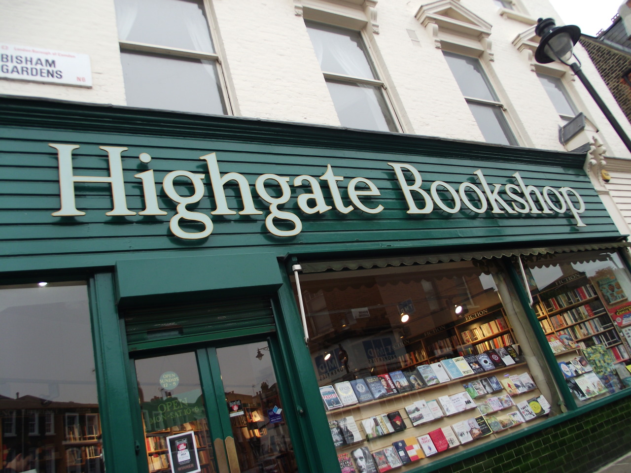 londonbooks:  Highgate Bookshop, N6. A short stroll from the famous cemetery is